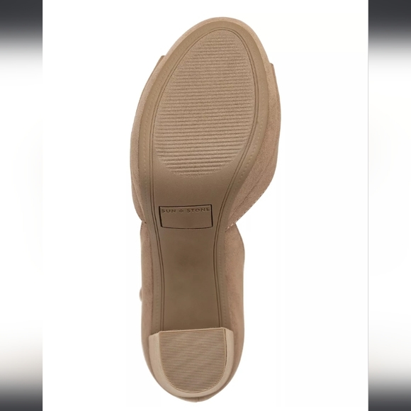 Sun + Stone Reeta Block-heel Platform Sandals Stone 8.5 - Picture 5 of 9